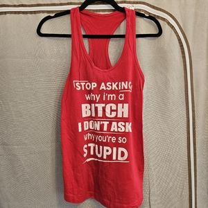 Red Racerback Tank